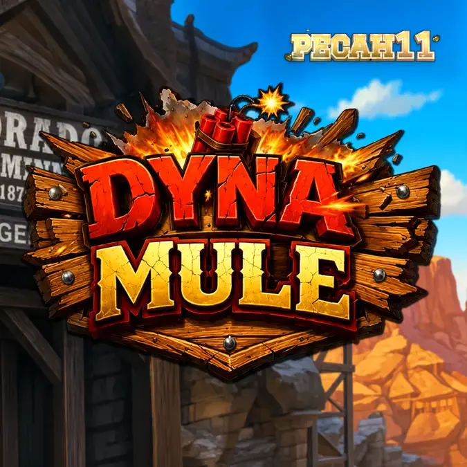 Tampilan visual slot Dyna Mule dengan tema pertambangan yang dinamis